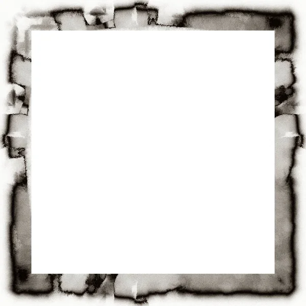 Cadre Grunge Texture Noire Blanche Espace Copie Milieu Pour Image — Photo