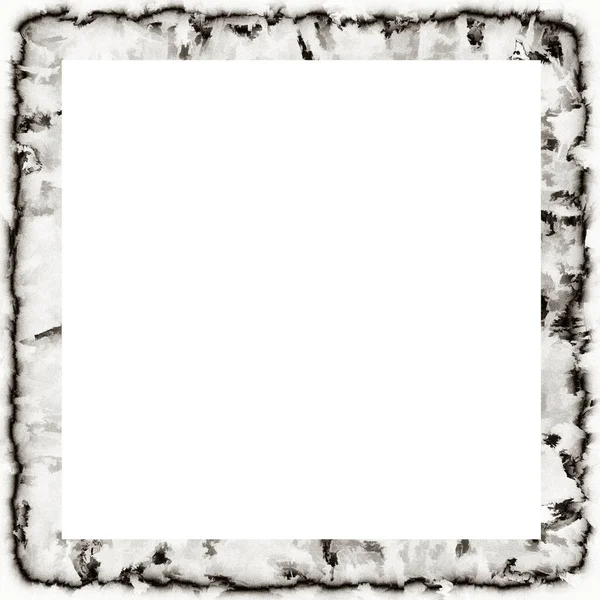 Grunge Goteando Textura Acuarela Marco Pared Blanco Negro Con Espacio — Foto de Stock