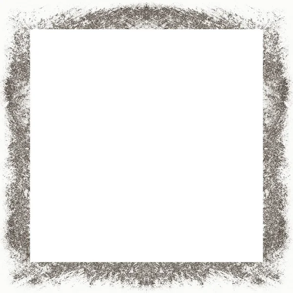 Grunge Frame Black White Texture Copy Space Middle Image Advertisement — Stock Photo, Image