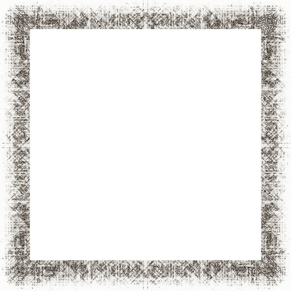 Grunge frame with scratch and watercolor effects with black and white texture. Copy space in the middle for image or advertisement text.   