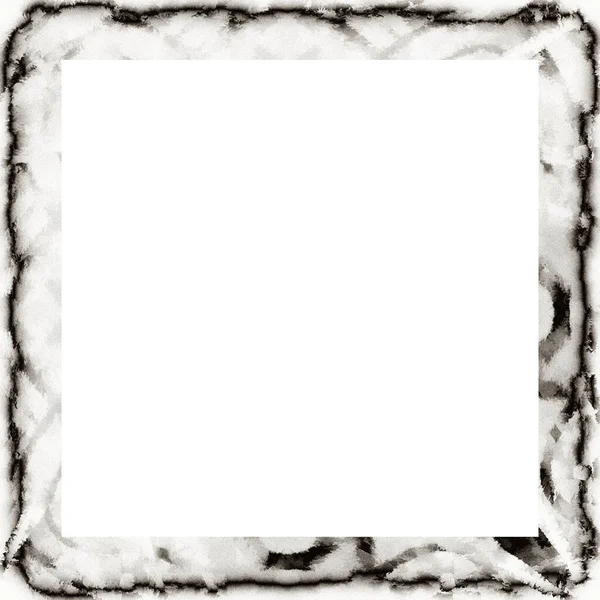 Grunge Frame Black White Texture Copy Space Middle Image Advertisement — Stock Photo, Image