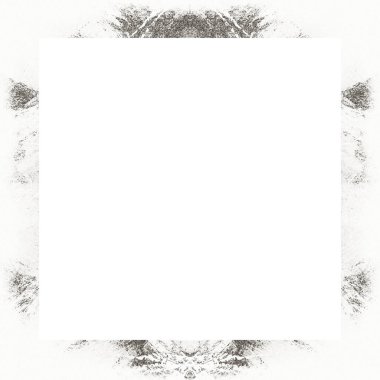 Grunge çerçeve, siyah beyaz dokular. Görüntü ya da reklam metni için alanı ortaya kopyala.   