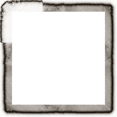 Çizik ve suluboya efektlerle siyah beyaz desenli Grunge çerçeve. Resim veya reklam metni için ortadaki alanı kopyala.   