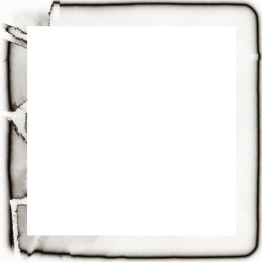 Grunge suluboya dokusu siyah beyaz duvar çerçevesi. Resim veya reklam metni için ortadaki boşluk.   