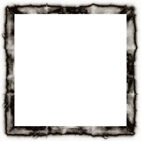 Disordinato Grunge Gocciolante Texture Acquerello Cornice Della Parete Bianco Nero — Foto Stock