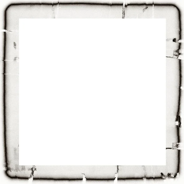 メッシーグランジ滴下水彩テクスチャ黒と白の壁のフレーム 画像や広告テキストの中央に空のスペース — ストック写真