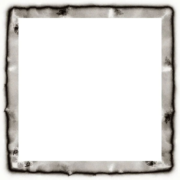 Grunge Zgâriat Textura Acuarelă Negru Alb Cadru Perete Copiați Spațiul — Fotografie, imagine de stoc