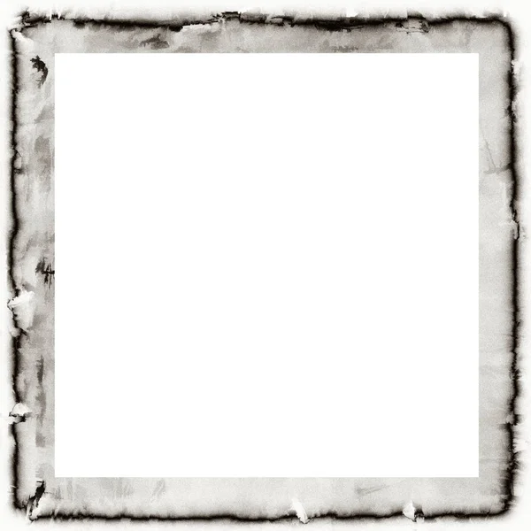Grunge Akvarell Konsistens Svart Och Vit Vägg Ram Tomrum Mitten — Stockfoto