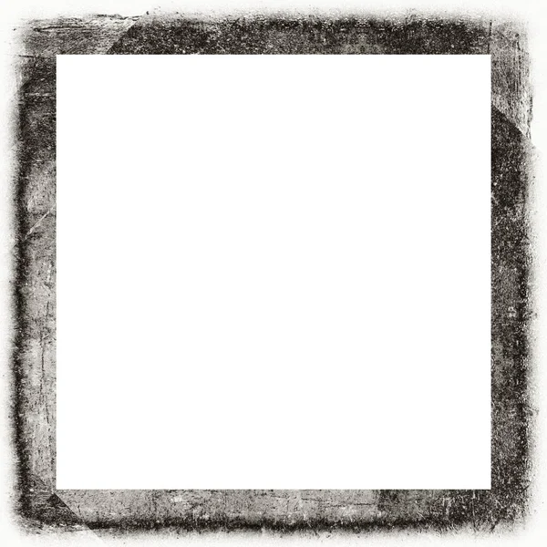 Grunge Frame Met Kras Aquareleffecten Met Zwart Wit Textuur Kopieer — Stockfoto