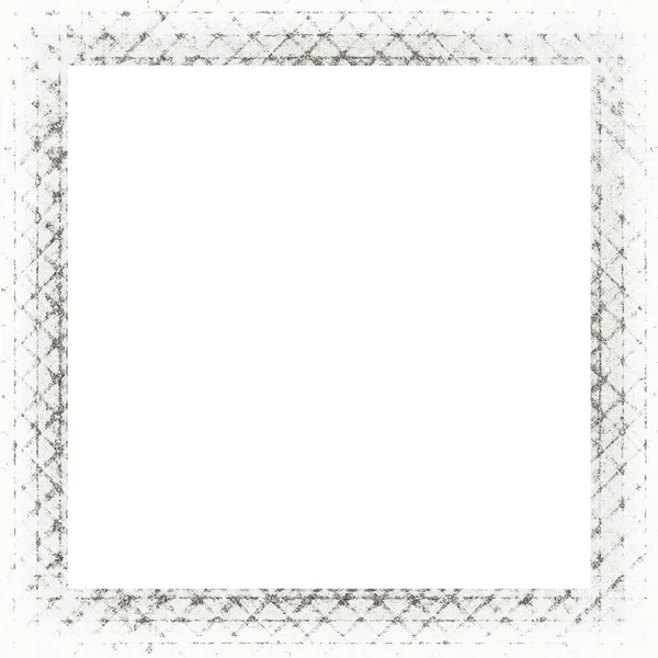 Grunge Frame Scratch Watercolor Effects Black White Texture Copy Space — Stock Photo, Image