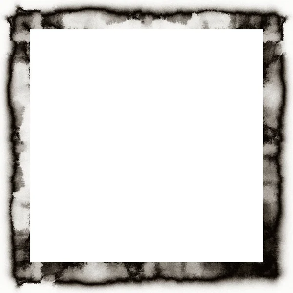 Cadre Grunge Texture Noire Blanche Espace Copie Milieu Pour Image — Photo