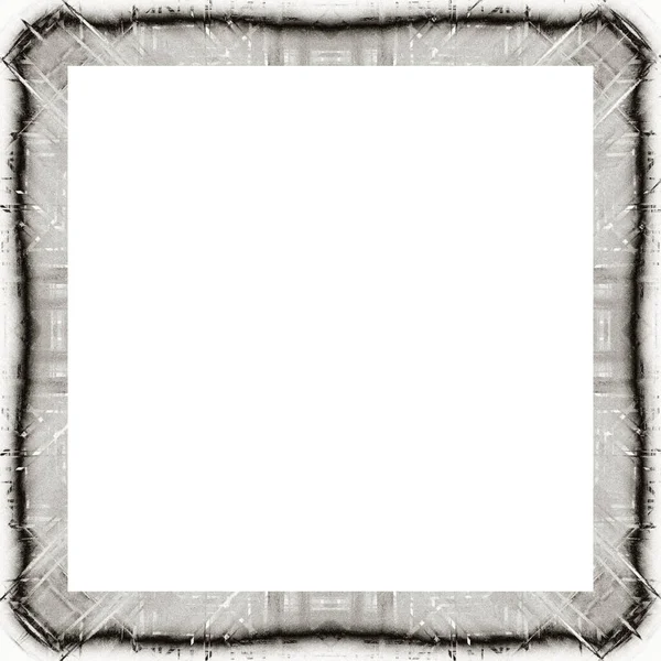 Grunge Frame Met Kras Aquareleffecten Met Zwart Wit Textuur Kopieer — Stockfoto