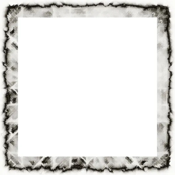 Chaotisch Grunge Watercolor Texture Black White Wall Frame Leere Fläche — Stockfoto