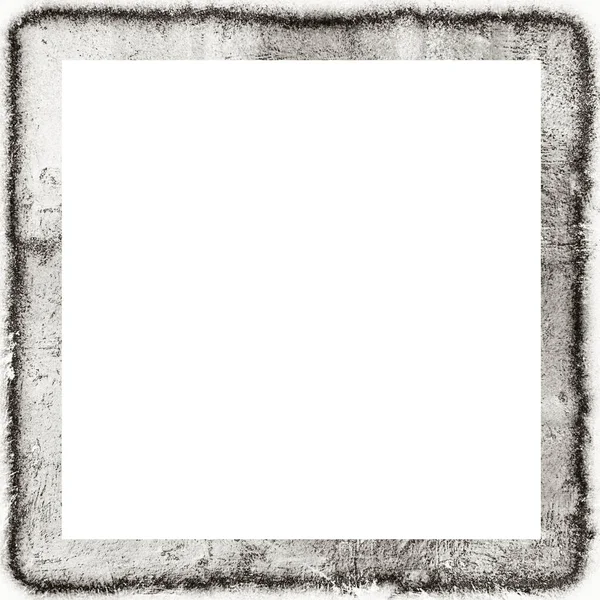 Grunge Porysowane Akwarela Tekstury Czarno Białe Ściany Ramki Przestrzeń Kopiowania — Zdjęcie stockowe