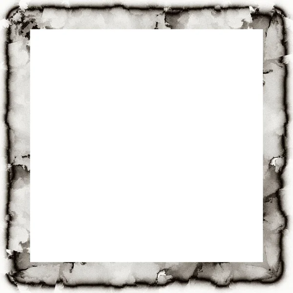 Grunge Frame Black White Texture Copy Space Middle Image Advertisement — Stock Photo, Image