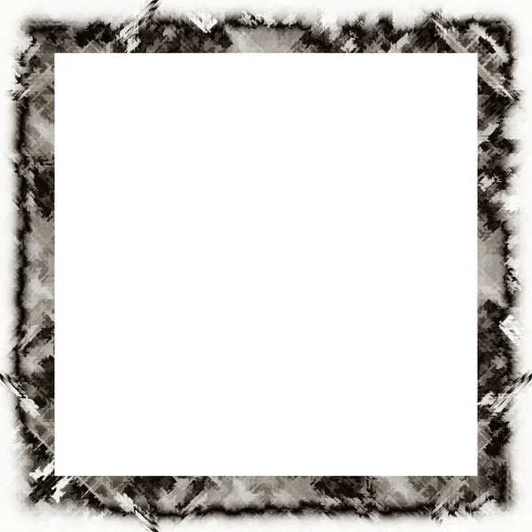 Grunge Salissant Goutte Goutte Texture Aquarelle Cadre Mural Noir Blanc — Photo