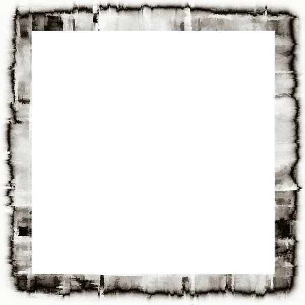 Disordinato Grunge Gocciolante Texture Acquerello Cornice Della Parete Bianco Nero — Foto Stock