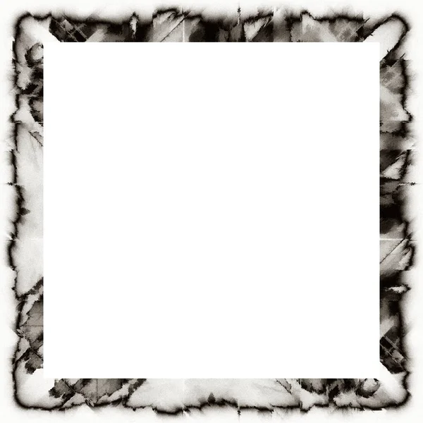Disordinato Grunge Texture Acquerello Cornice Della Parete Bianco Nero Spazio — Foto Stock