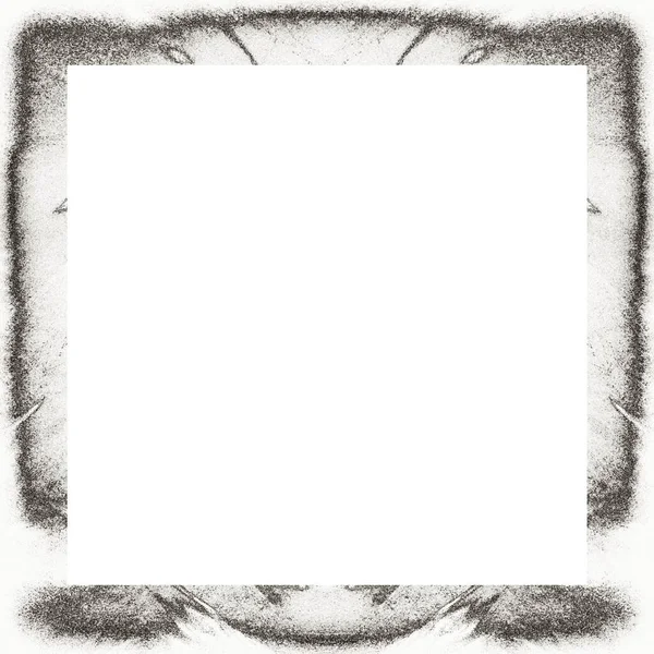 Grunge Frame Black White Texture Copy Space Middle Image Advertisement — Stock Photo, Image