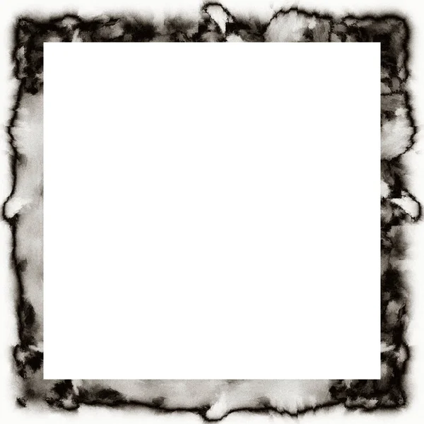 Brudny Grunge Akwarela Tekstury Czarno Białe Ściany Ramki Puste Miejsce — Zdjęcie stockowe