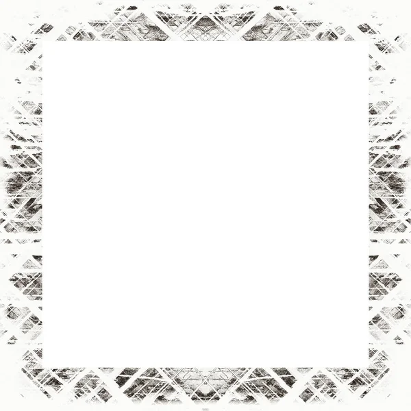 Grunge Frame Black White Texture Copy Space Middle Image Advertisement — Stock Photo, Image