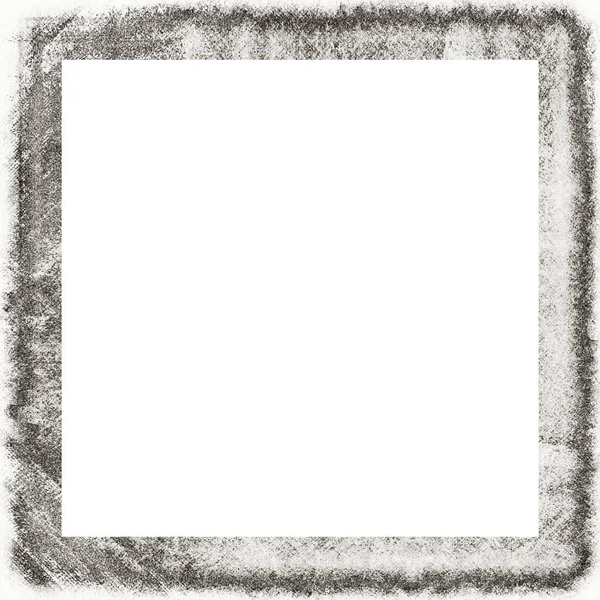 Cadre Grunge Texture Noire Blanche Espace Copie Milieu Pour Image — Photo