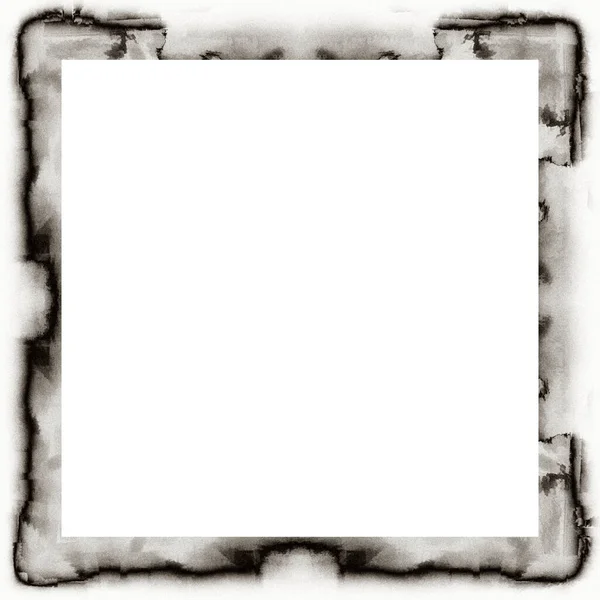 Grunge Arranhou Textura Aquarela Quadro Parede Preto Branco Copiar Espaço — Fotografia de Stock