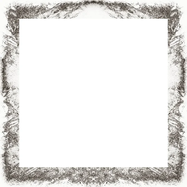 Bingkai Grunge Tekstur Hitam Dan Putih Salin Ruang Tengah Untuk — Stok Foto