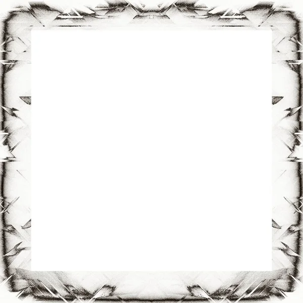 Grunge Frame Black White Texture Copy Space Middle Image Advertisement — Stock Photo, Image