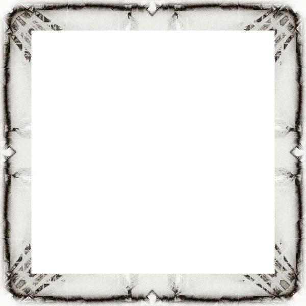 Grunge Frame Black White Texture Copy Space Middle Image Advertisement — Stock Photo, Image