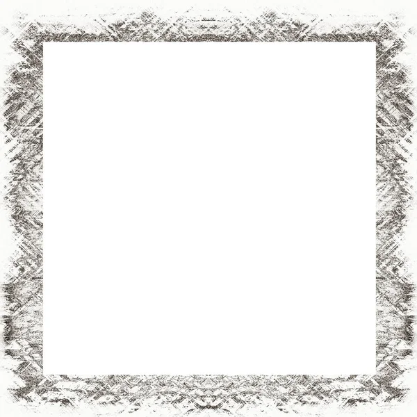 Grunge Frame Black White Texture Copy Space Middle Image Advertisement — Stock Photo, Image