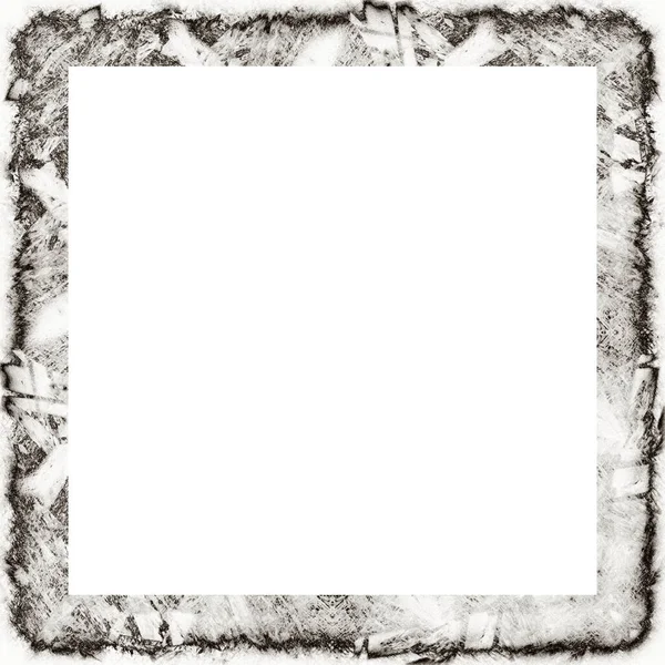 Grunge Frame Met Kras Aquareleffecten Met Zwart Wit Textuur Kopieer — Stockfoto