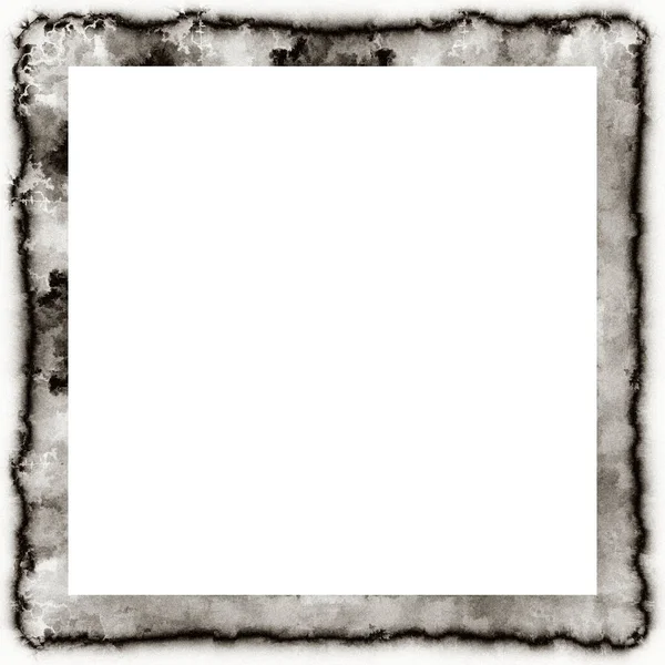 Cadre Grunge Texture Noire Blanche Espace Copie Milieu Pour Image — Photo