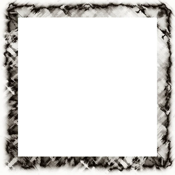 Disordinato Grunge Gocciolante Texture Acquerello Cornice Della Parete Bianco Nero — Foto Stock