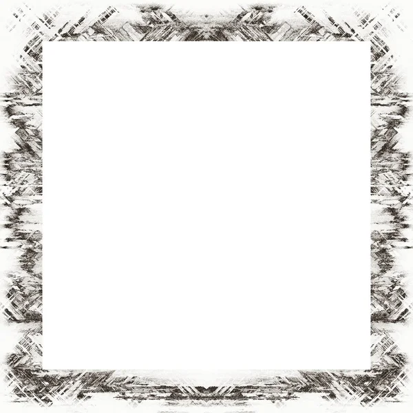 Grunge Frame Black White Texture Copy Space Middle Image Advertisement — Stock Photo, Image