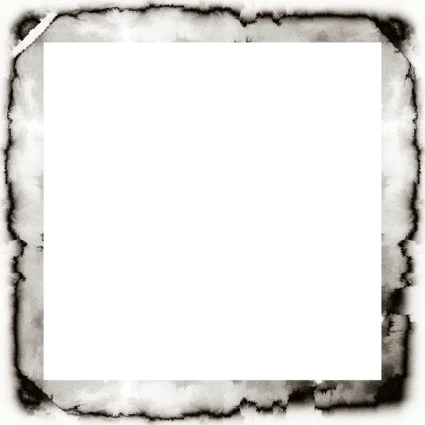 Grunge Frame Black White Texture Copy Space Middle Image Advertisement — Stock Photo, Image