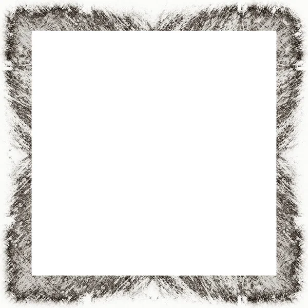 Grunge Frame Black White Texture Copy Space Middle Image Advertisement — Stock Photo, Image