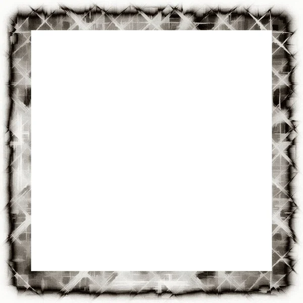 Messy Grunge Dripping Watercolor Texture Black White Wall Frame Empty — Stock Photo, Image