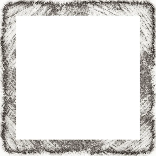 Grunge Rahmen Mit Kratz Und Aquarell Effekten Mit Schwarz Weißer — Stockfoto