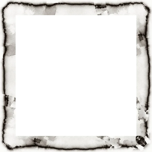 Cadre Grunge Texture Noire Blanche Espace Copie Milieu Pour Image — Photo