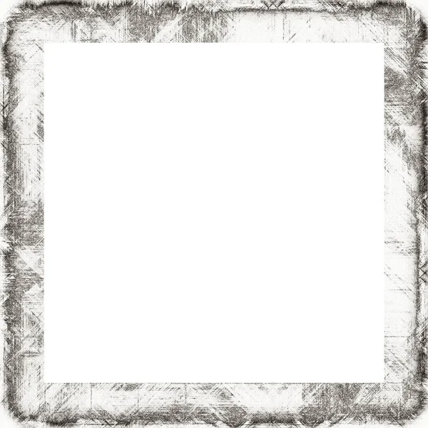 Moldura Grunge Com Efeitos Arranhões Aquarela Com Textura Preta Branca — Fotografia de Stock