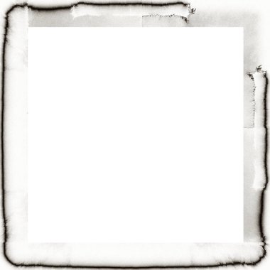 Grunge suluboya dokusu siyah-beyaz duvar çerçevesi ortası resim veya metin için boş alan ile damlıyor.  