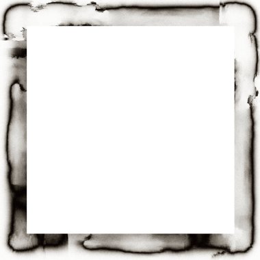 Grunge suluboya dokusu siyah beyaz duvar çerçevesi. Resim veya reklam metni için ortadaki boşluk.   