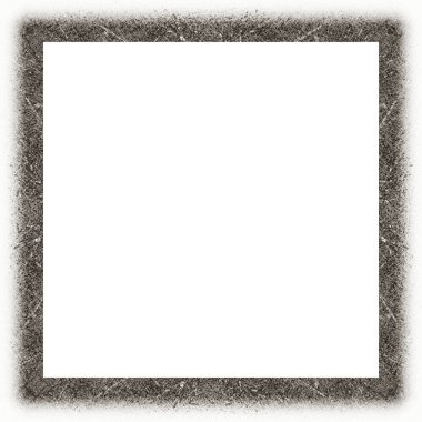 Çizik ve suluboya efektlerle siyah beyaz desenli Grunge çerçeve. Resim veya reklam metni için ortadaki alanı kopyala.   