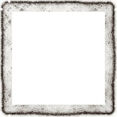 Çizik ve suluboya efektlerle siyah beyaz desenli Grunge çerçeve. Resim veya reklam metni için ortadaki alanı kopyala.   