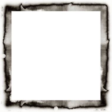 Grunge, suluboya desenli siyah beyaz duvar iskeletini çizmiş. Resim veya reklam metni için ortadaki alanı kopyala.   