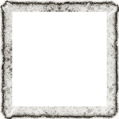 Çizik ve suluboya efektlerle siyah beyaz desenli Grunge çerçeve. Resim veya reklam metni için ortadaki alanı kopyala.   