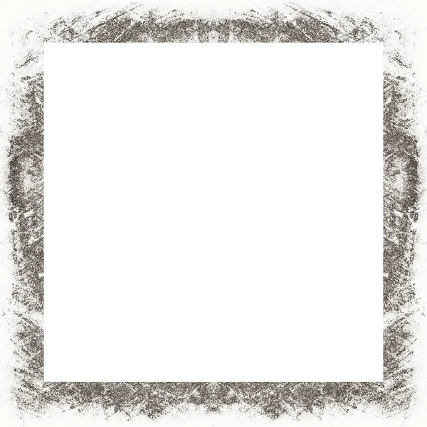 Grunge Frame Black White Texture Copy Space Middle Image Advertisement — Stock Photo, Image