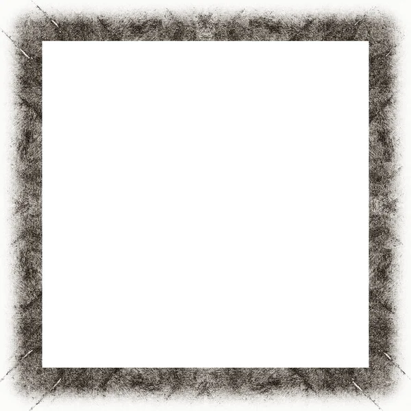 Grunge Frame Scratch Watercolor Effects Black White Texture Copy Space — Stock Photo, Image