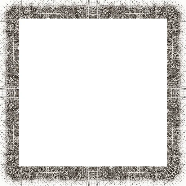 Grunge Frame Black White Texture Copy Space Middle Image Advertisement — Stock Photo, Image